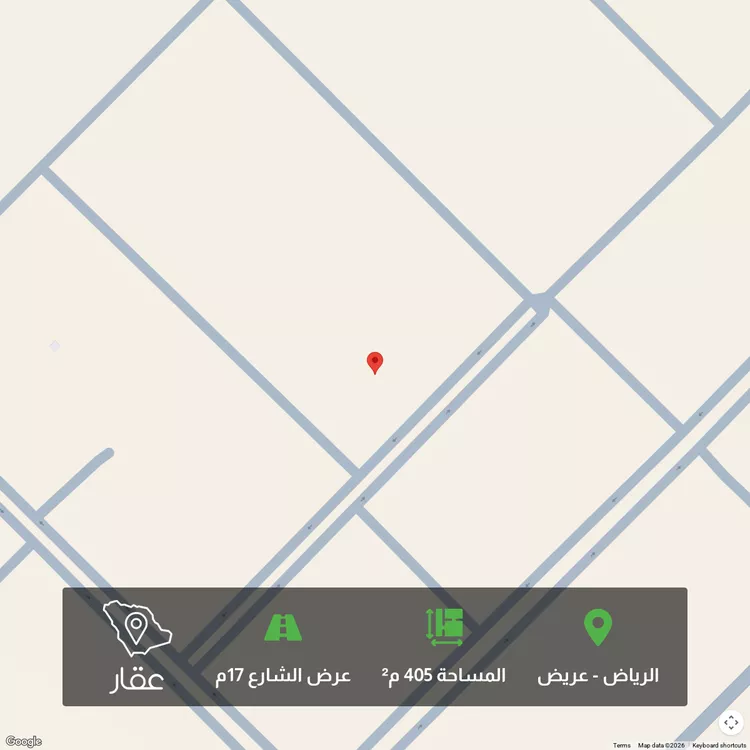 أرض للبيع في حي عريض, مدينة الرياض, منطقة الرياض