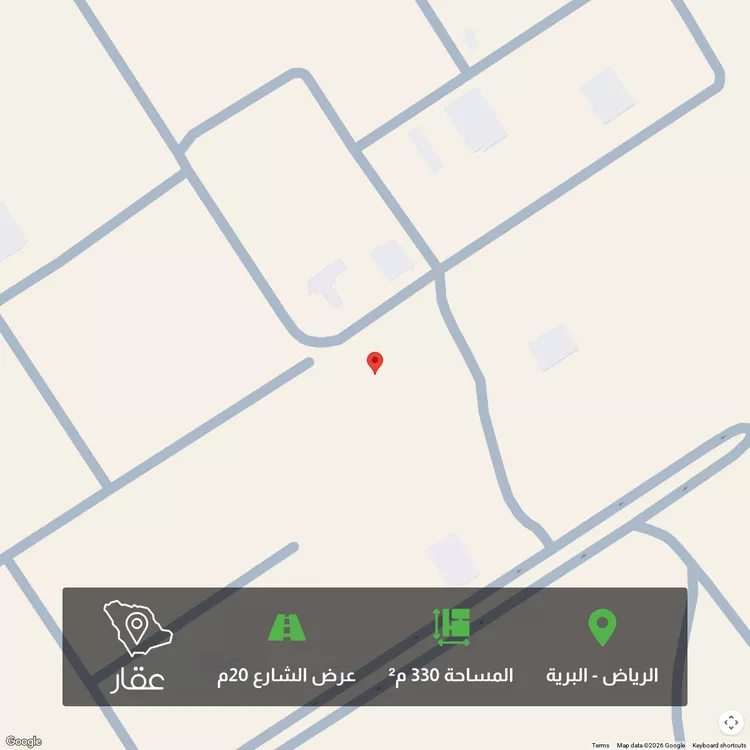 أرض للبيع في شارع الحسن ابن هيثم, حي البرية, مدينة الرياض, منطقة الرياض