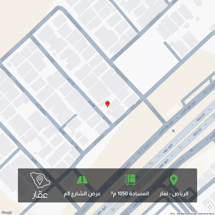 أرض للبيع في شارع الناصحي, حي نمار, مدينة الرياض, منطقة الرياض