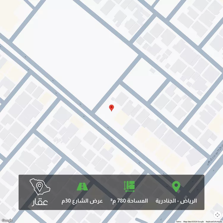 أرض للبيع في شارع شقراء, حي الجنادرية, مدينة الرياض, منطقة الرياض