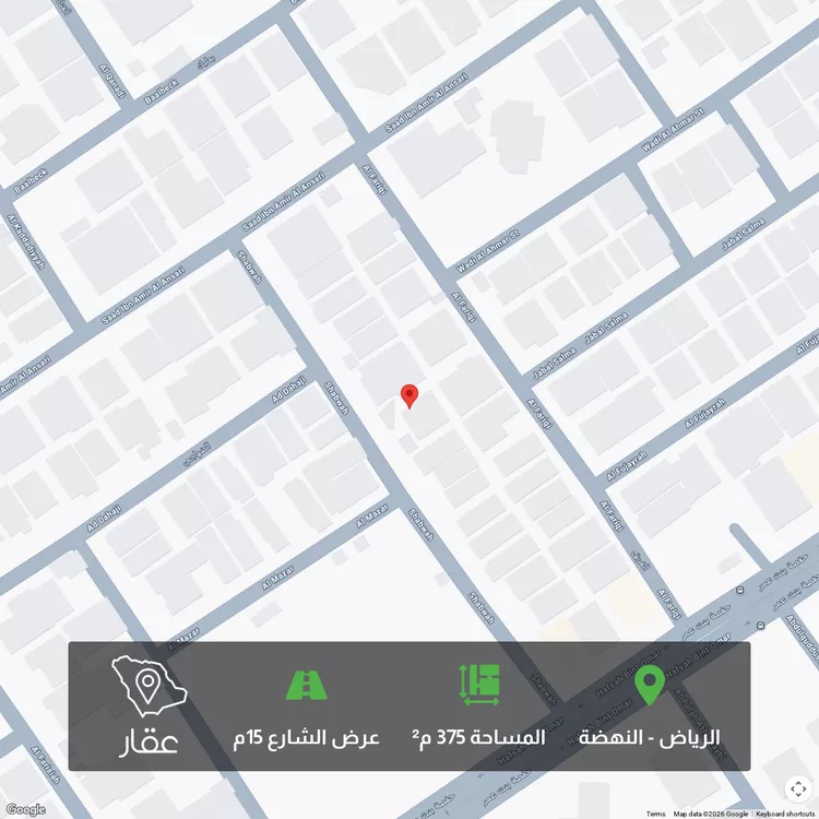 أرض للبيع في شارع شبوة
, حي النهضة, مدينة الرياض, منطقة الرياض