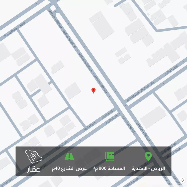 أرض للبيع في شارع كفاية بنت أبي الفتوح, حي المهدية, مدينة الرياض, منطقة الرياض