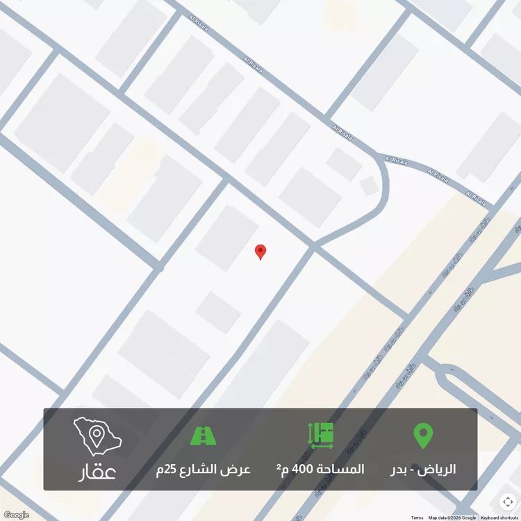 أرض للبيع في شارع جبل الحسي, حي بدر, مدينة الرياض, منطقة الرياض