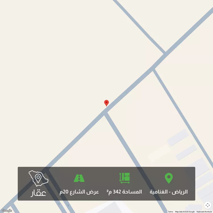أرض للبيع في حي الغنامية, مدينة الرياض, منطقة الرياض