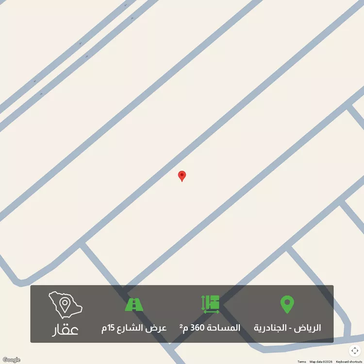 أرض للبيع في حي الجنادرية, مدينة الرياض, منطقة الرياض