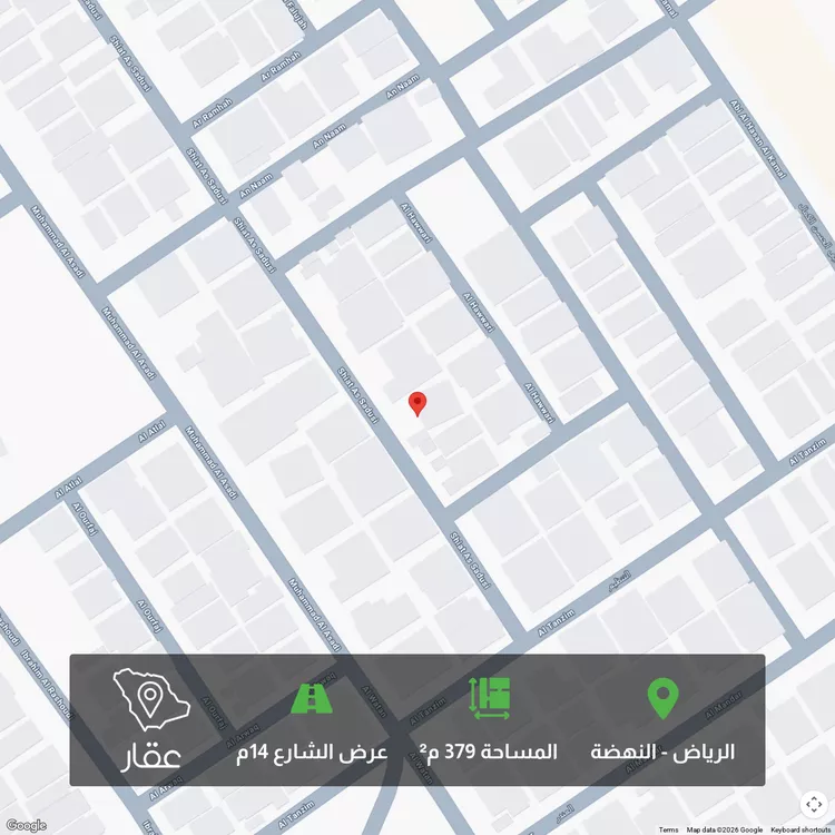 أرض للبيع في شارع شعبة السدوسي, حي النهضة, مدينة الرياض, منطقة الرياض