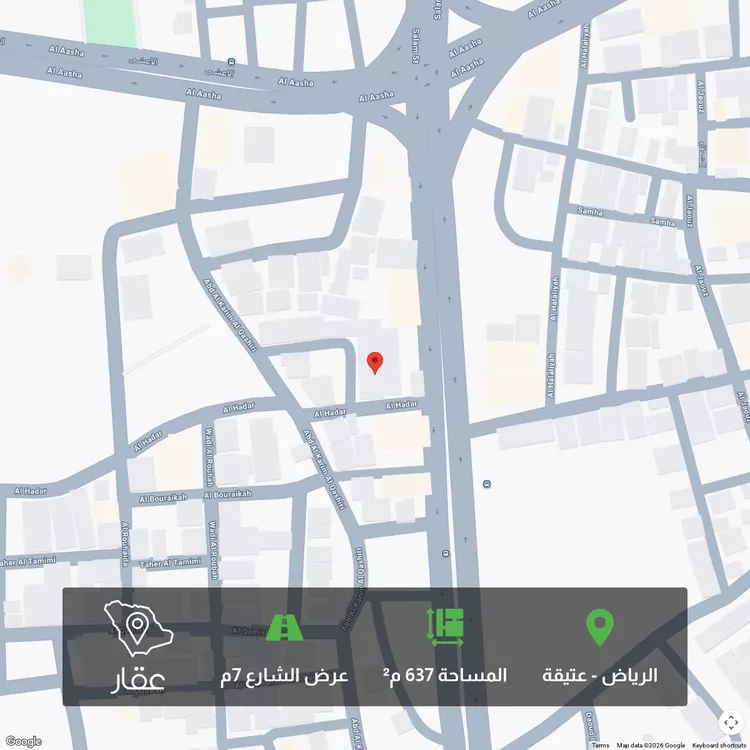 أرض للبيع في شارع الامير عبدالله بن عبدالرحمن بن فيصل, حي عتيقة, مدينة الرياض, منطقة الرياض