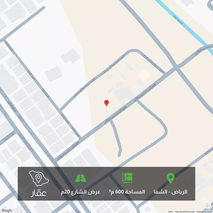 أرض للبيع في شارع أبي محمد بن عبدالغفور, حي الشفاء, مدينة الرياض, منطقة الرياض