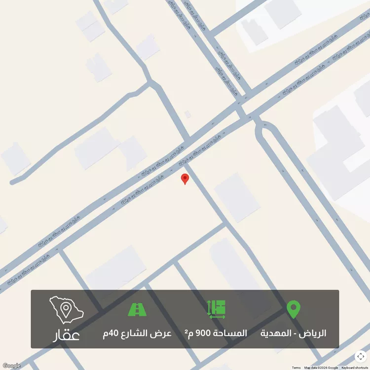 أرض للبيع في شارع عمير بن سنان بن عرفطة, حي المهدية, مدينة الرياض, منطقة الرياض