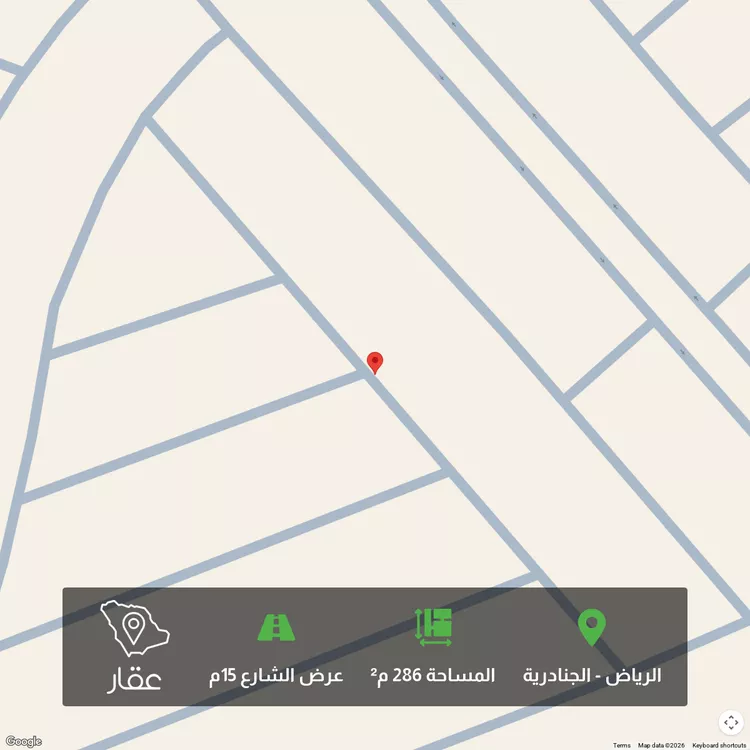 أرض للبيع في شارع شارع 15, حي الجنادرية, مدينة الرياض, منطقة الرياض