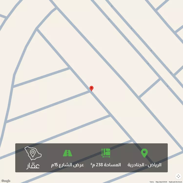 أرض للبيع في شارع شارع 15, حي الجنادرية, مدينة الرياض, منطقة الرياض
