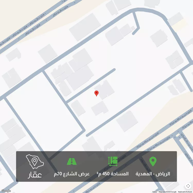 أرض للبيع في شارع فوزان السابق, حي المهدية, مدينة الرياض, منطقة الرياض