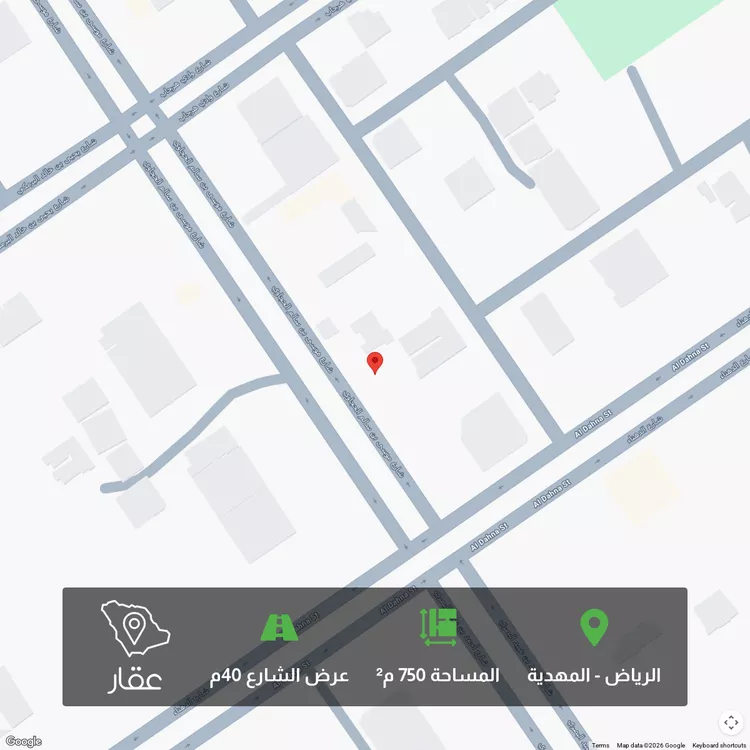 أرض للبيع في شارع موسي بن سالم الحجاوي, حي المهدية, مدينة الرياض, منطقة الرياض