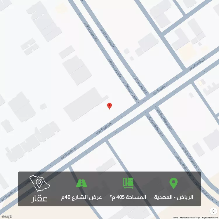 أرض للبيع في شارع تقى الدين التميمى, حي المهدية, مدينة الرياض, منطقة الرياض