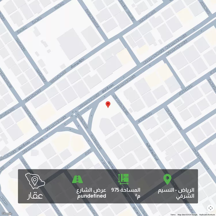 أرض للبيع في حي ، شارع محمد المفيدي ، حي النسيم الشرقي ، الرياض ، منطقة الرياض