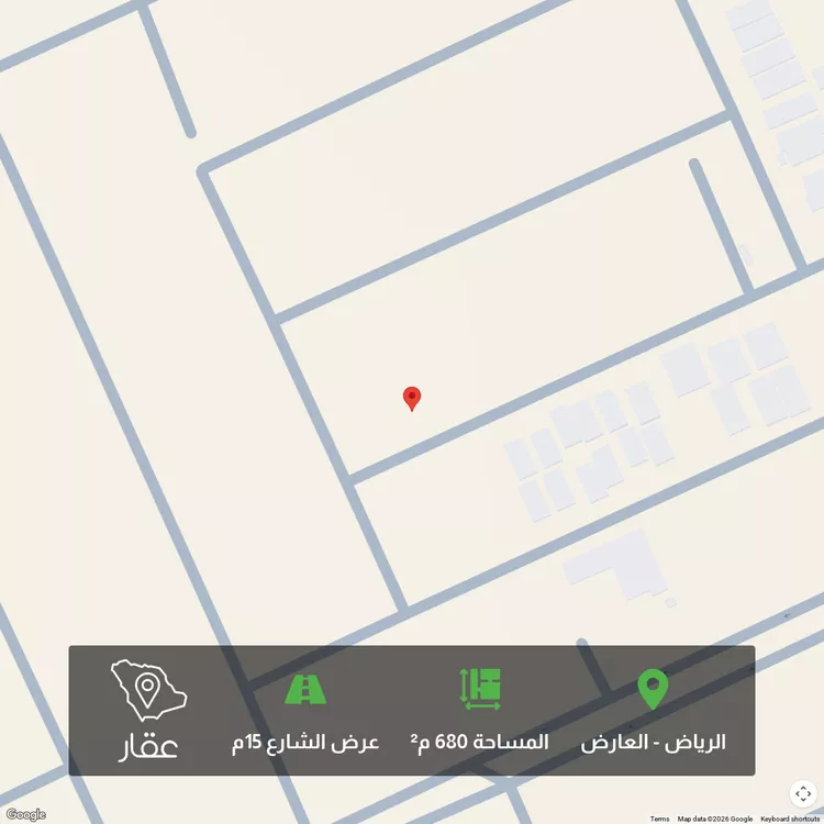 أرض للبيع في شارع حميري بن كراثة الربعي, حي العارض, مدينة الرياض, منطقة الرياض