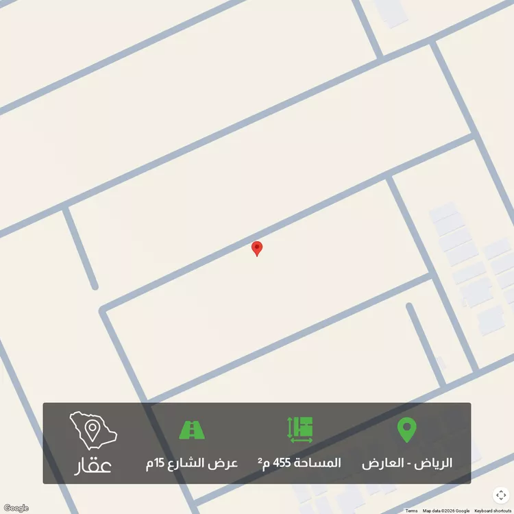 أرض للبيع في شارع أبي إبراهيم النجار, حي العارض, مدينة الرياض, منطقة الرياض
