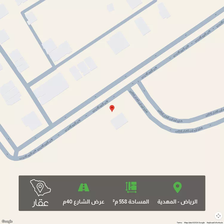 أرض للبيع في شارع تقي الدين , حي المهدية, مدينة الرياض, منطقة الرياض