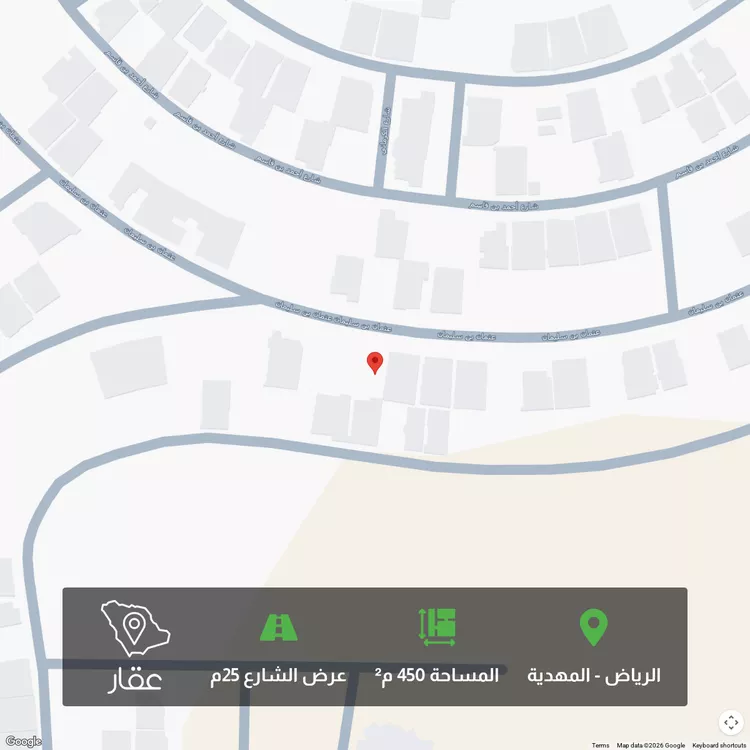 أرض للبيع في شارع عثمان بن سليمان, حي المهدية, مدينة الرياض, منطقة الرياض