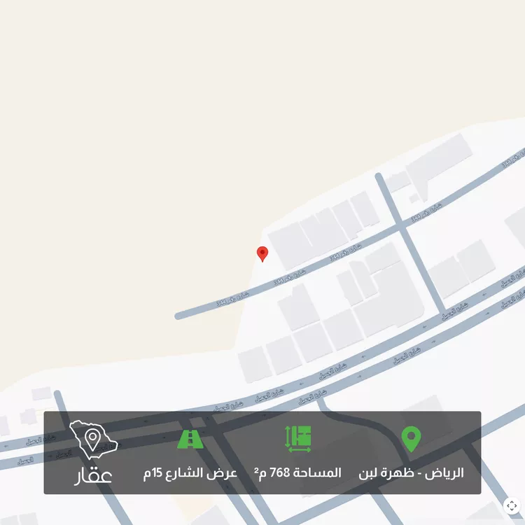 أرض للبيع في شارع رقم 344, حي ظهرة لبن, مدينة الرياض, منطقة الرياض