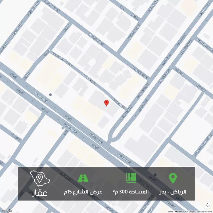 أرض للبيع في شارع النفيسية, حي بدر, مدينة الرياض, منطقة الرياض