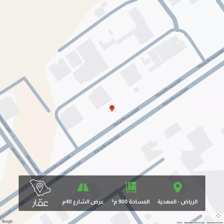 أرض للبيع في شارع عمير بن سنان بن عرفطة, حي المهدية, مدينة الرياض, منطقة الرياض