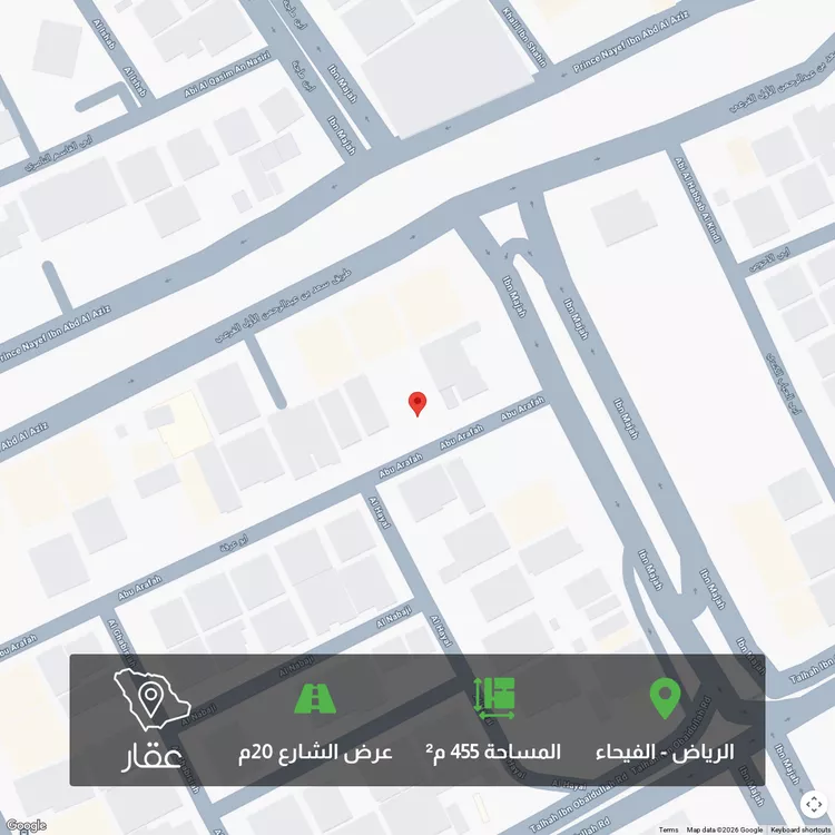 أرض للبيع في شارع بوعرفة, حي الفيحاء, مدينة الرياض, منطقة الرياض