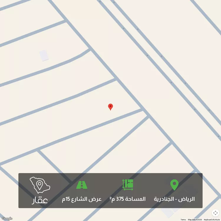 أرض للبيع في شارع 1231504, حي الجنادرية, مدينة الرياض, منطقة الرياض