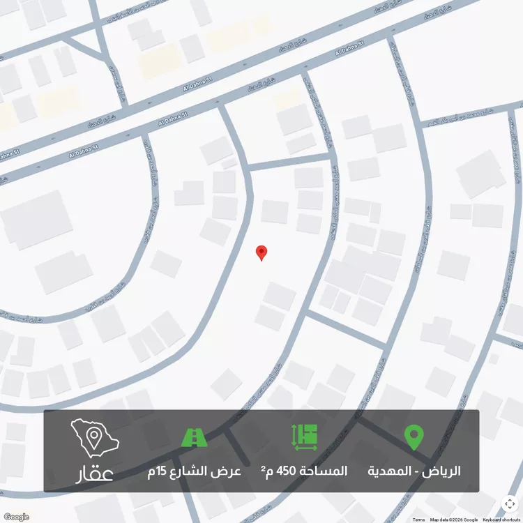 أرض للبيع في شارع مليح بن طريف, حي المهدية, مدينة الرياض, منطقة الرياض