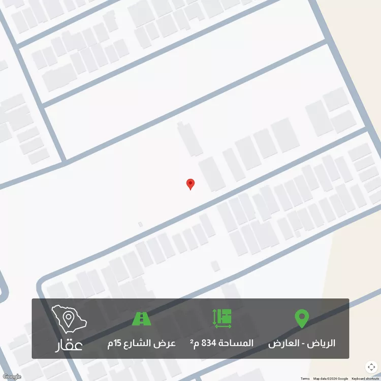 أرض للبيع في شارع رافع بن سالم, حي العارض, مدينة الرياض, منطقة الرياض