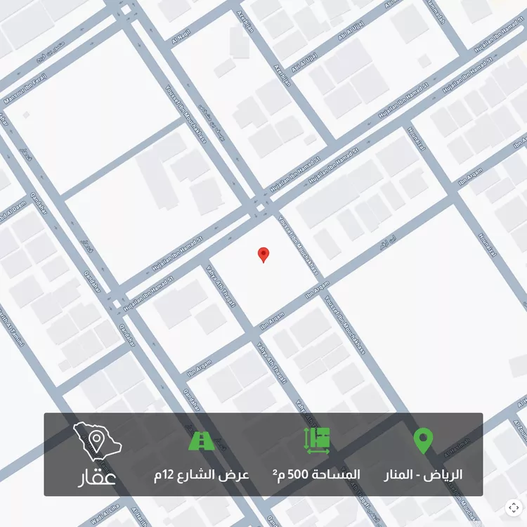 أرض للبيع في شارع حجيلان بن حمد, حي المنار, مدينة الرياض, منطقة الرياض