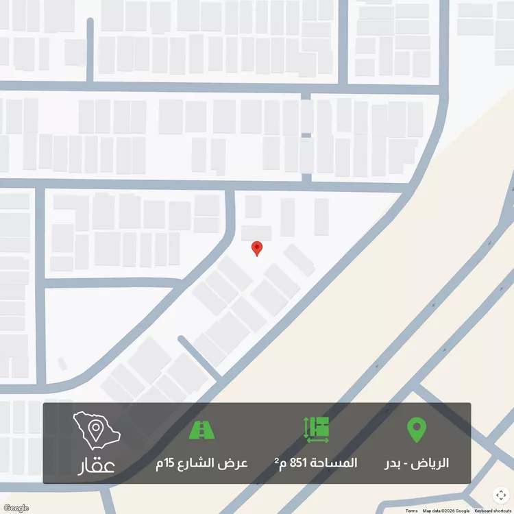 أرض للبيع في حي بدر, مدينة الرياض, منطقة الرياض