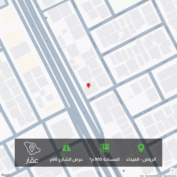 أرض للبيع في شارع الأمير محمد بن عبدالرحمن بن عبدالعزيز الفرعي, حي الفيحاء, مدينة الرياض, منطقة الرياض