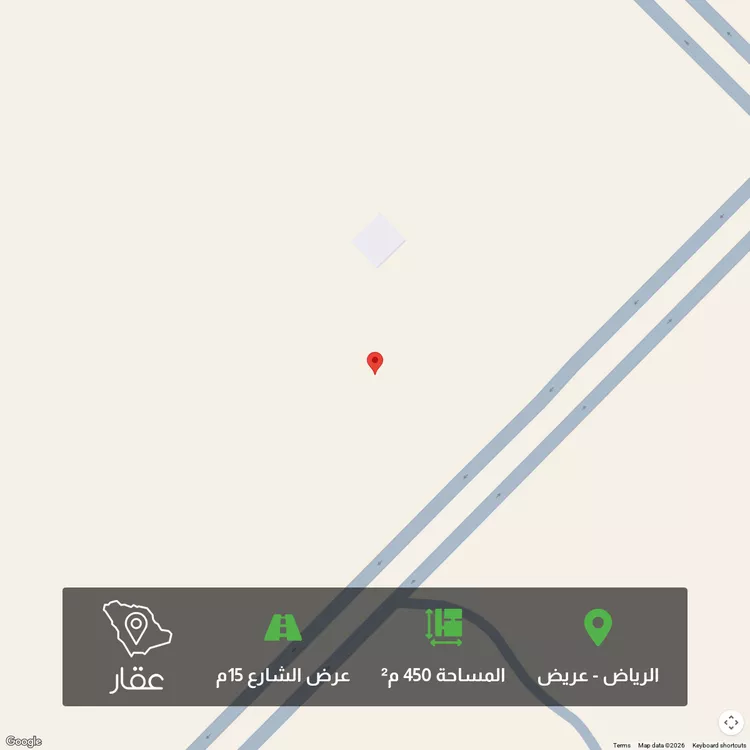 أرض للبيع في حي عريض, مدينة الرياض, منطقة الرياض