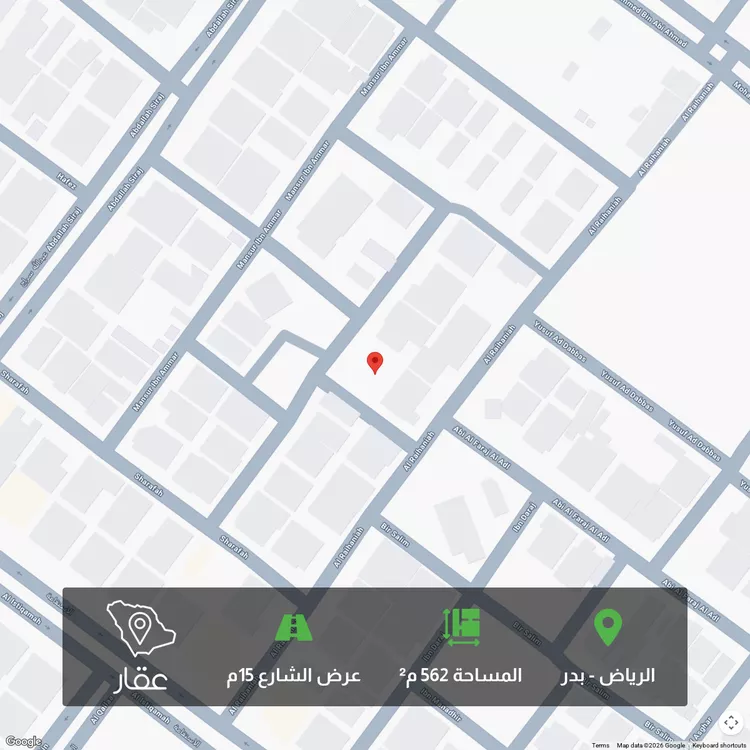 أرض للبيع في شارع الميمنة, حي بدر, مدينة الرياض, منطقة الرياض