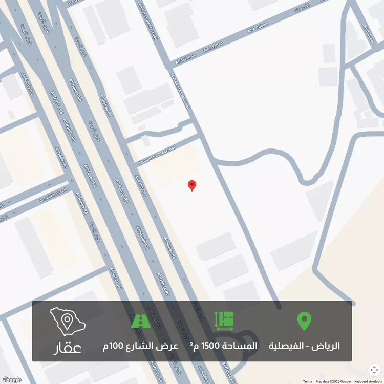 أرض للبيع في شارع النهضة الفرعي, حي الفيصلية, مدينة الرياض, منطقة الرياض