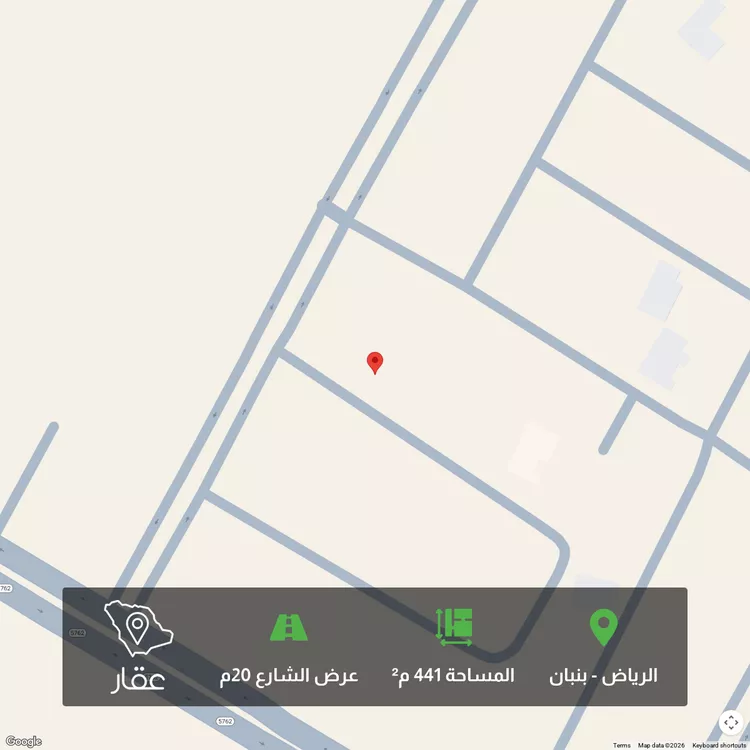 أرض للبيع في شارع الباحة, حي الوادي, مدينة الجبيلة, منطقة الرياض