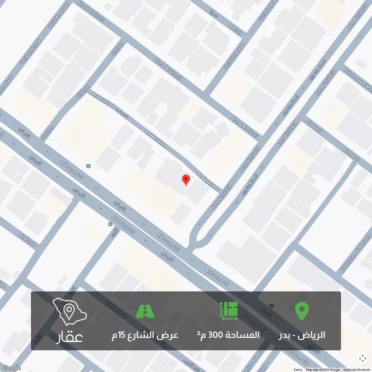 أرض للبيع في شارع النفيسية, حي بدر, مدينة الرياض, منطقة الرياض