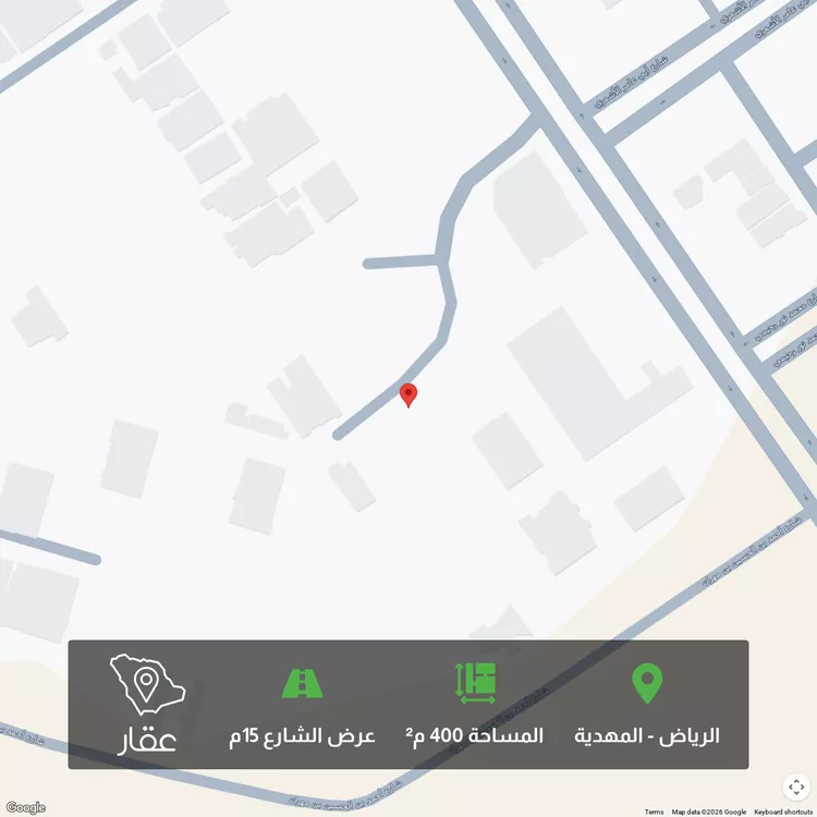 أرض للبيع في شارع ابن عطيون التجيبي ، حي المهدية ، الرياض ، منطقة الرياض