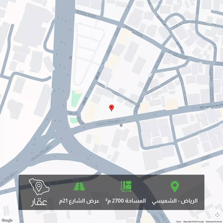 أرض للبيع في شارع  محمد ابن سعود ابن مقرن, حي الشميسي, مدينة الرياض, منطقة الرياض