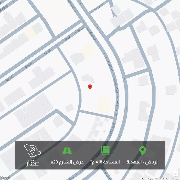 أرض للبيع في شارع حلل بنت أبي المكارم, حي المهدية, مدينة الرياض, منطقة الرياض