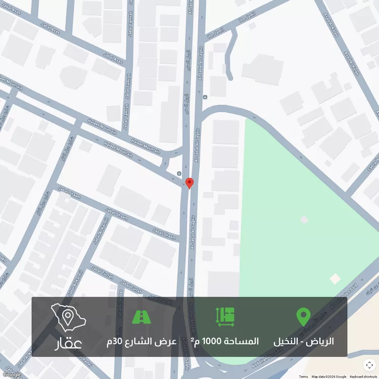 أرض للبيع في الجبل الصغير 102 ، حي النخيل ، الرياض ، منطقة الرياض