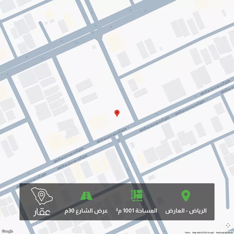 أرض للبيع في شارع احمد بن سعيد ابن الهندي, حي العارض, مدينة الرياض, منطقة الرياض