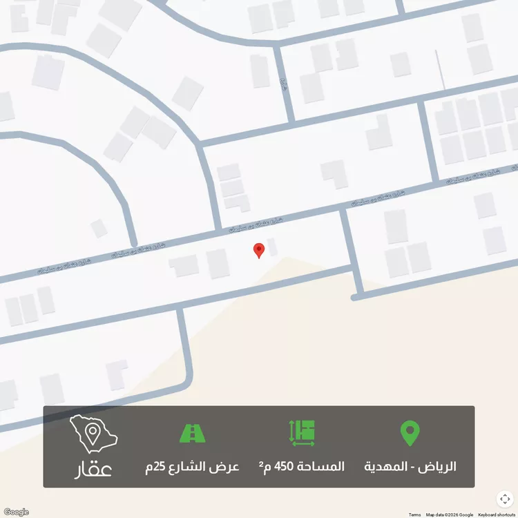 أرض للبيع في شارع عثمان ابن سليمان, حي المهدية, مدينة الرياض, منطقة الرياض