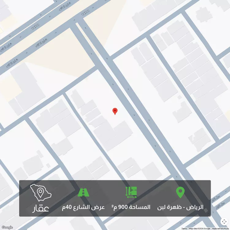 أرض للبيع في شارع الجنادريه, حي ظهرة لبن, مدينة الرياض, منطقة الرياض