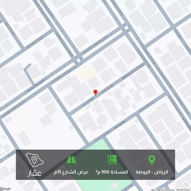 أرض للبيع في شارع جعفر المروزي ، حي الروضة ، الرياض ، منطقة الرياض