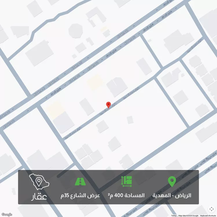 أرض للبيع في شارع محمد المصيبيح ، حي المهدية ، الرياض ، منطقة الرياض