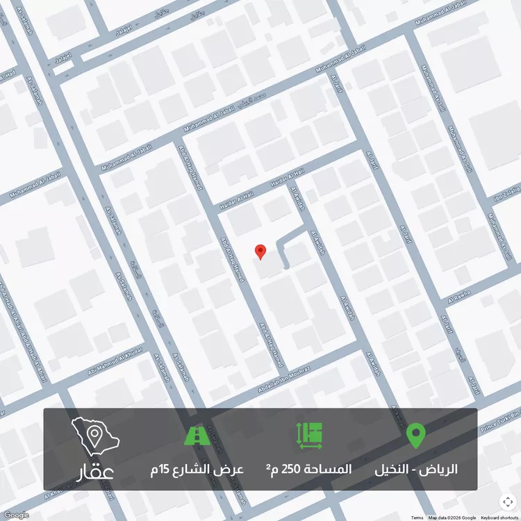 أرض للبيع في شارع عبدالحق حامد, حي النخيل, مدينة الرياض, منطقة الرياض