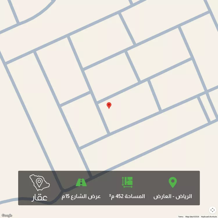 أرض للبيع في شارع محمود الفروضي, حي العارض, مدينة الرياض, منطقة الرياض