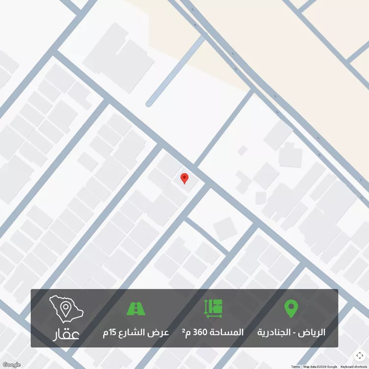 أرض للبيع في شارع رقم 89, حي الجنادرية, مدينة الرياض, منطقة الرياض
